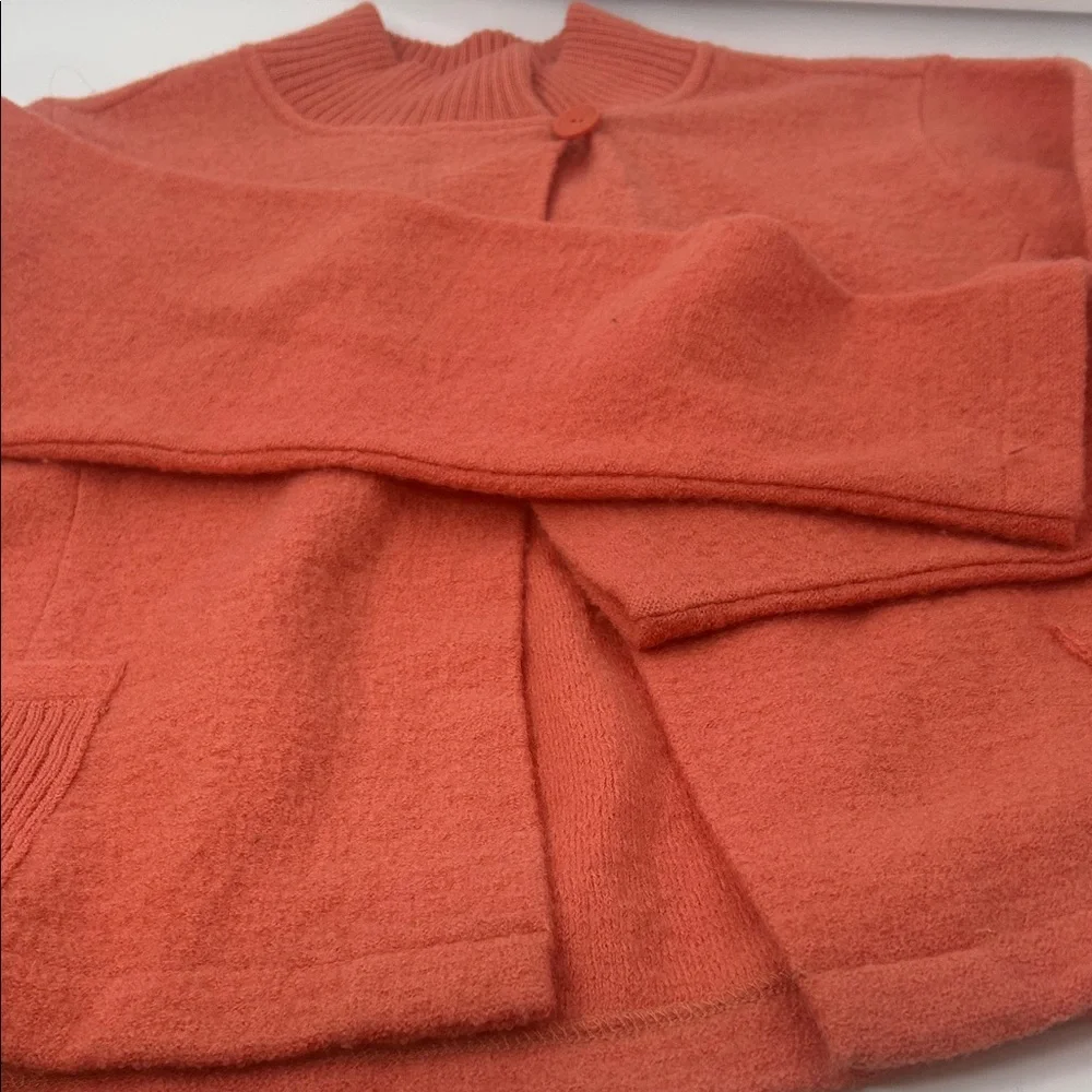 Kate Hill Vibrant Orange Cardigan Sweater - Picture 13 of 16